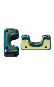 Telos par Puca® beads Metallic mat green turquoise 23980-94104